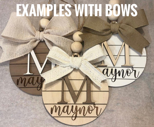 Custom Name/Initial Ornaments