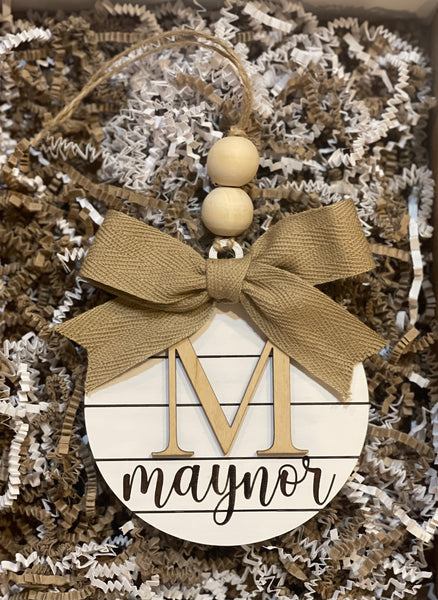 Custom Name/Initial Ornaments