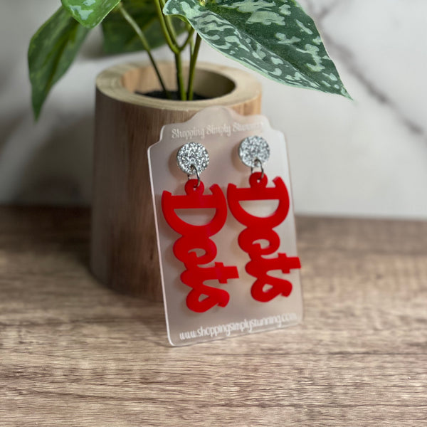 Dots Acrylic Earrings