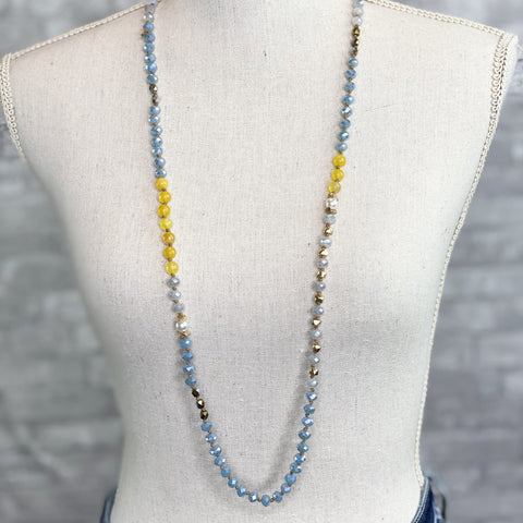 Octavia Long Necklace-Mustard-Final Sale: No Returns/Exchanges